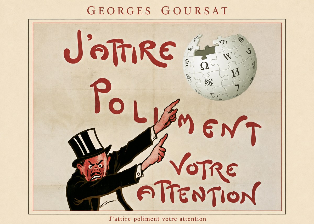 Georges Goursat J'attire Poliment Votre Attention No4 - Juliste