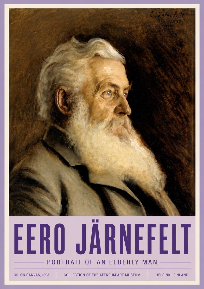 Eero Järnefelt Portrait of an Elderly Man No4 - Juliste