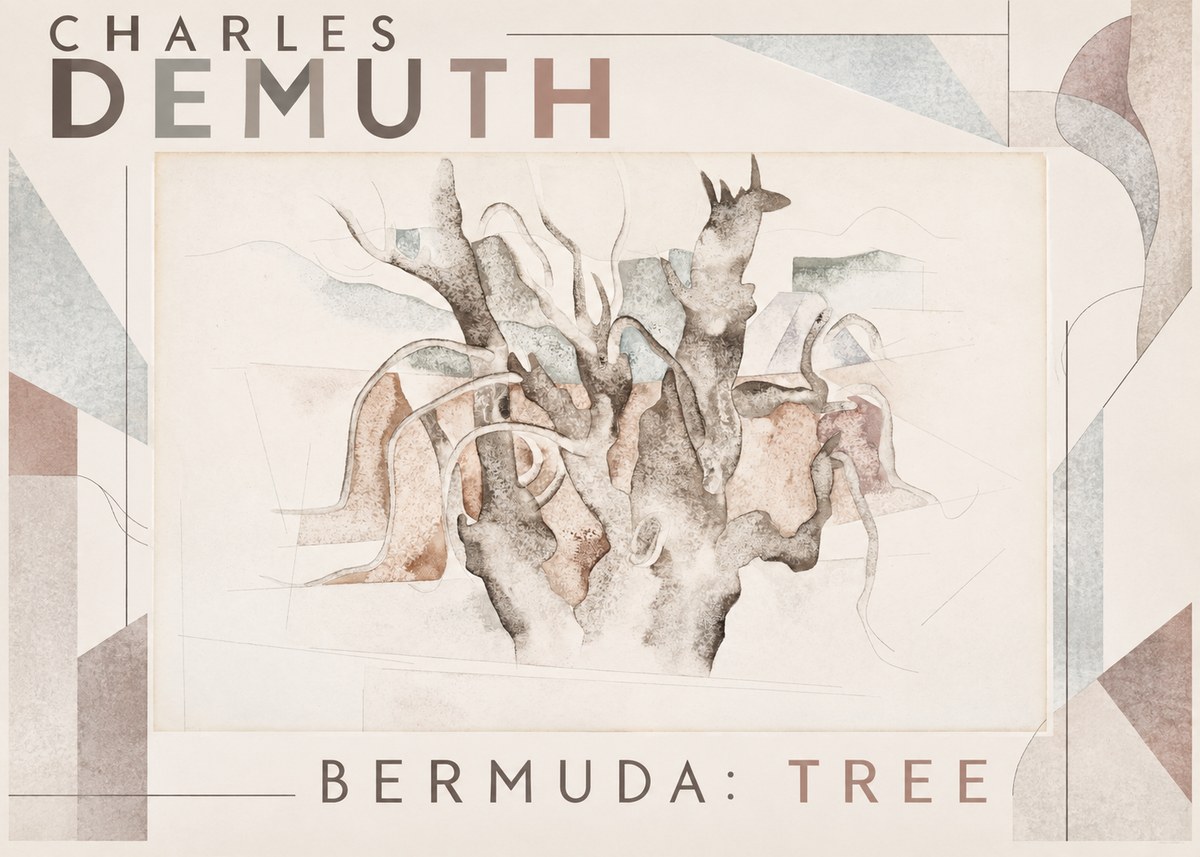 Charles Demuth Bermuda: Tree No6 - Juliste