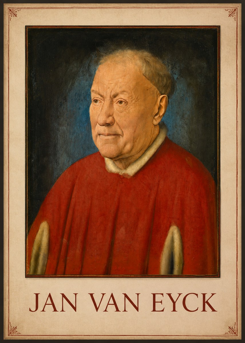 Jan van Eyck Portrait of a Man III No1 - Juliste