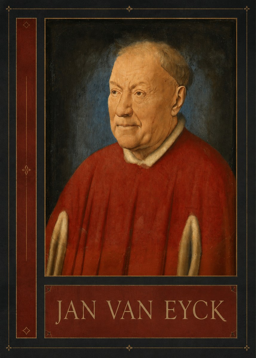 Jan van Eyck Portrait of a Man III No2 - Juliste