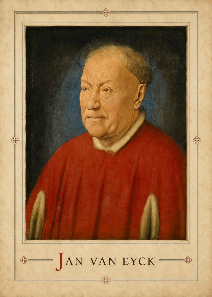 Jan van Eyck Portrait of a Man III No3 - Juliste