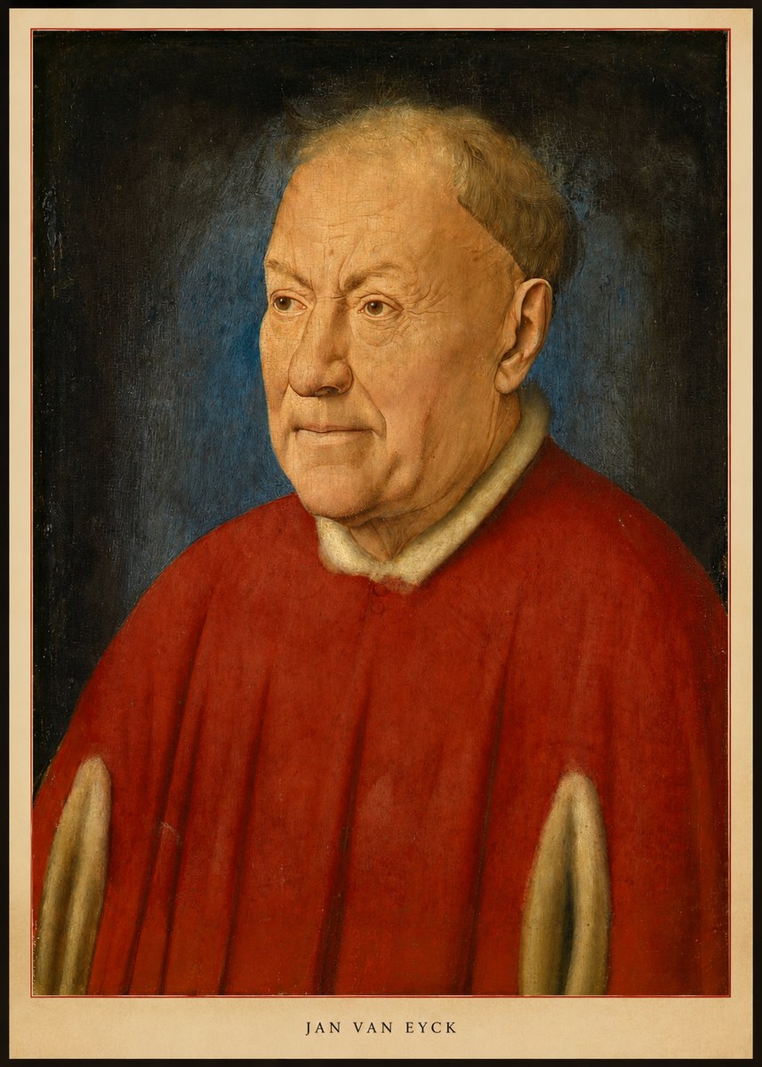 Jan van Eyck Portrait of a Man III No6 - Juliste