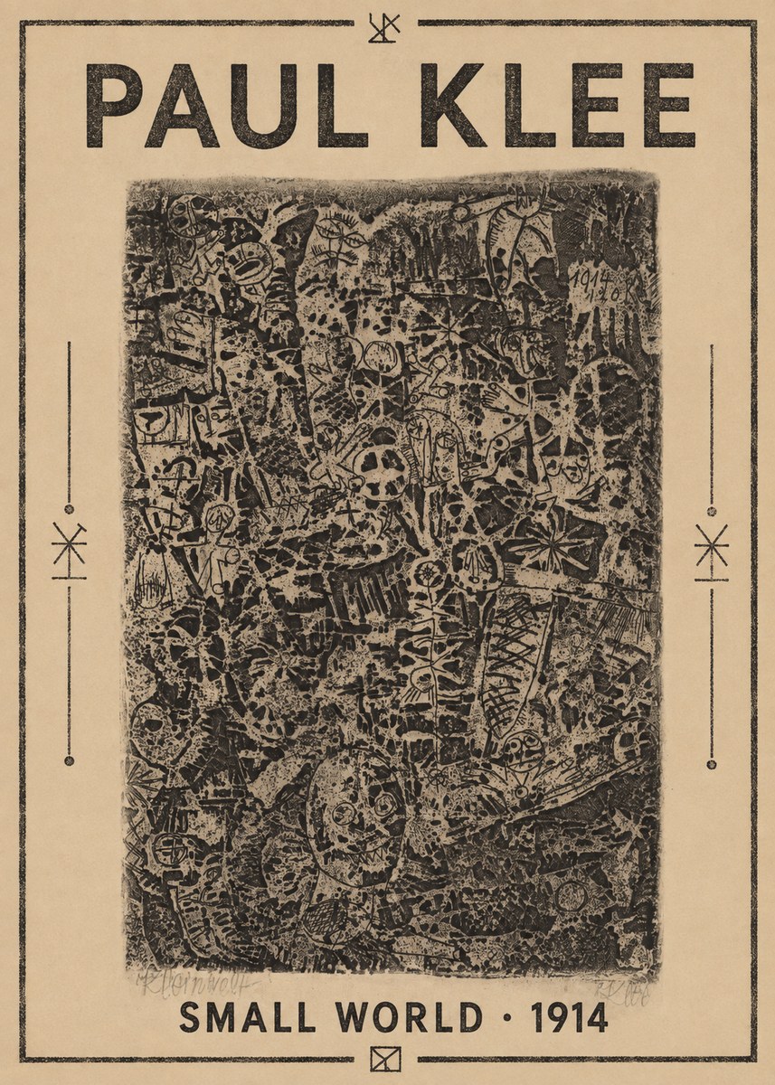 Paul Klee Small World No1 - Juliste