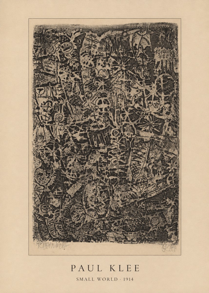 Paul Klee Small World No4 - Juliste