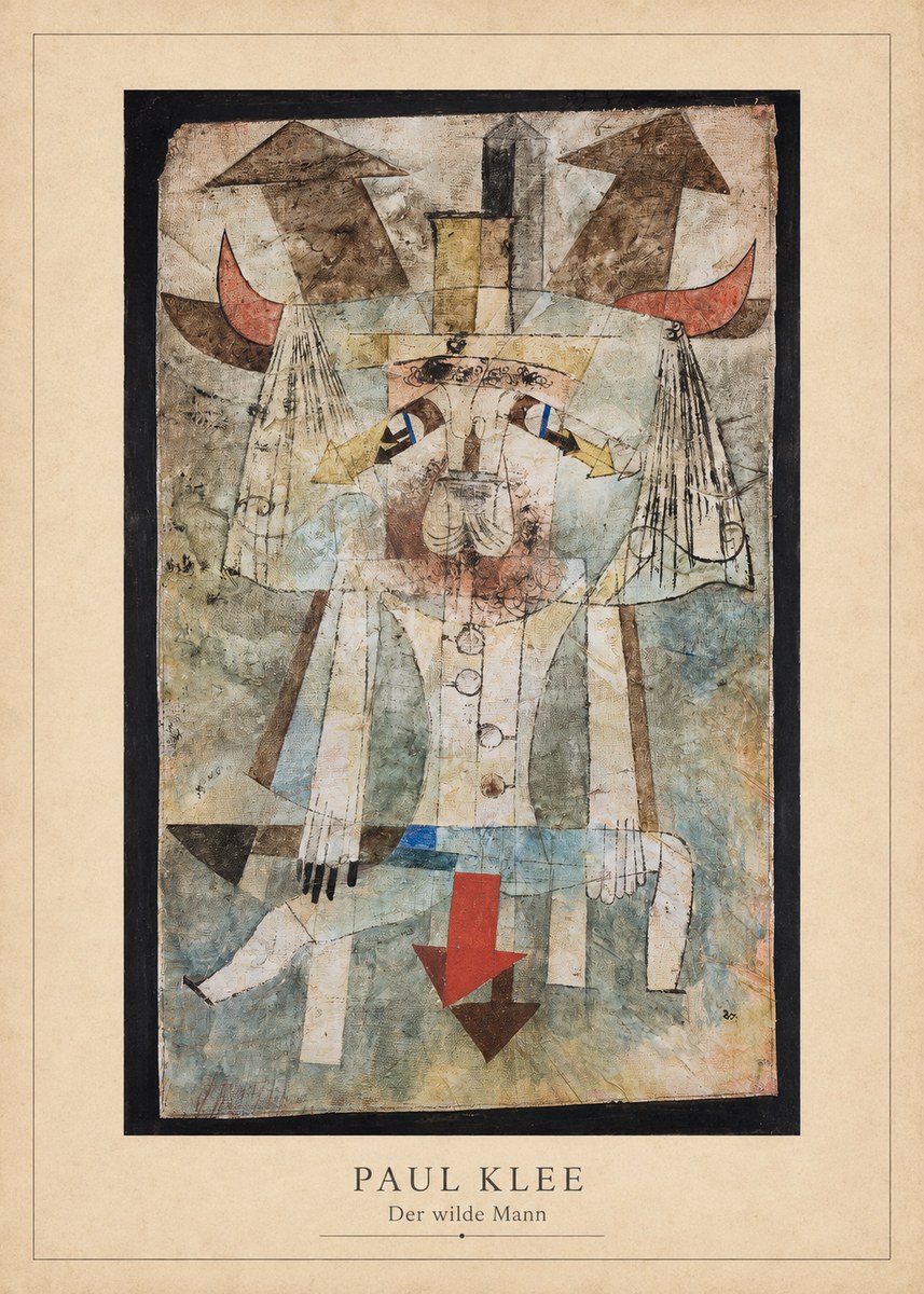 Paul Klee Der Wilde Mann No3 - Juliste
