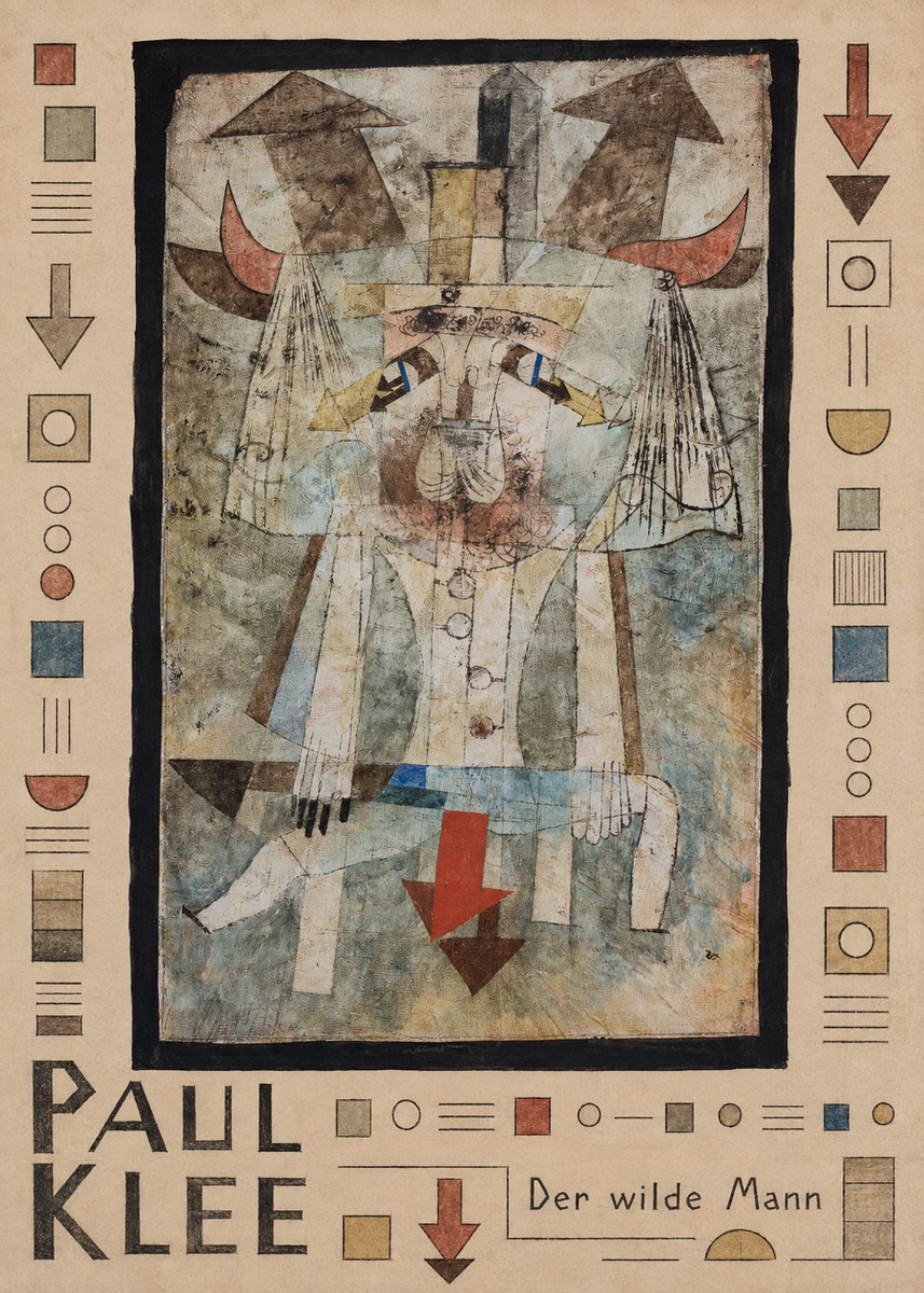 Paul Klee Der Wilde Mann No4 - Juliste