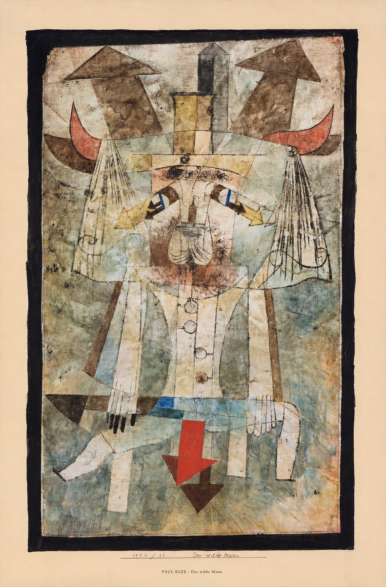 Paul Klee Der Wilde Mann No6 - Juliste