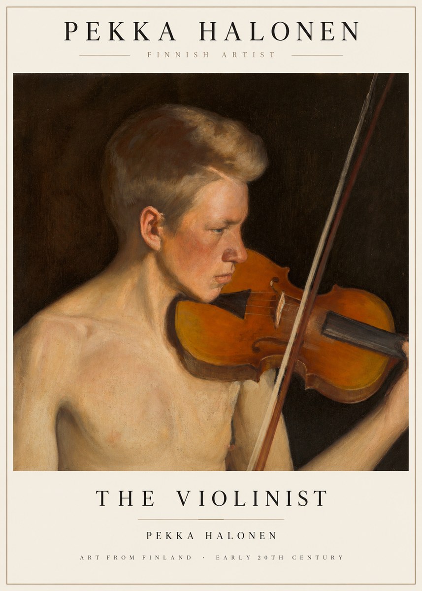 Pekka Halonen The Violinist No1 - Juliste