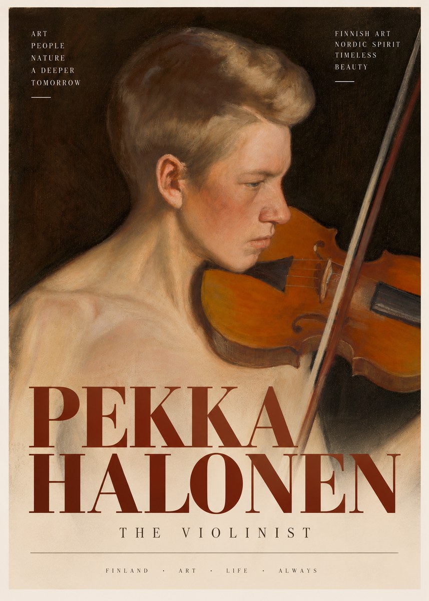Pekka Halonen The Violinist No4 - Juliste
