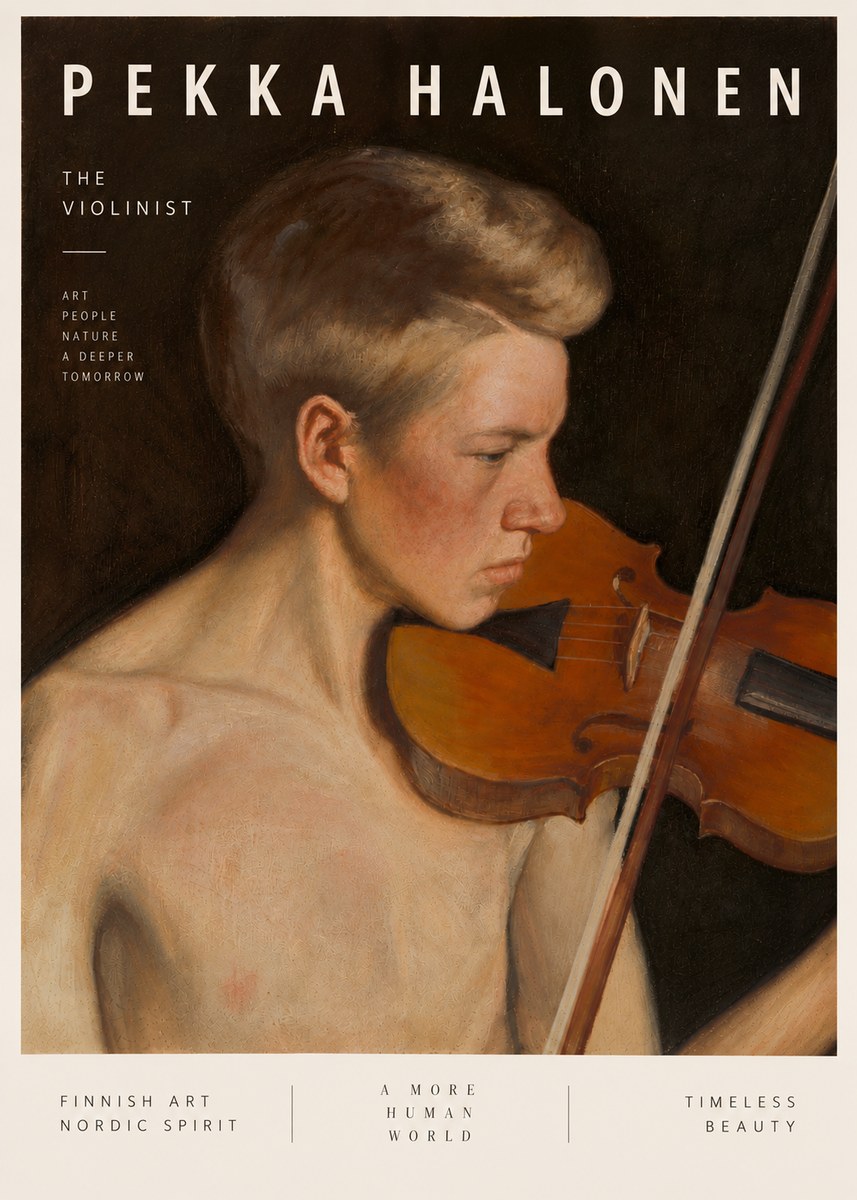 Pekka Halonen The Violinist No5 - Juliste