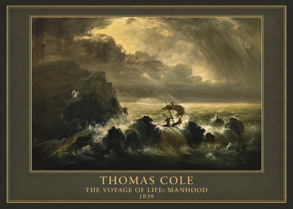 Thomas Cole The Voyage of Life: Manhood IV No1 - Juliste