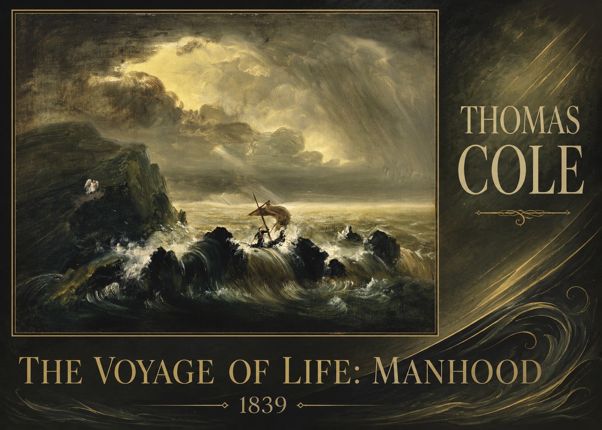 Thomas Cole The Voyage of Life: Manhood IV No2 - Juliste