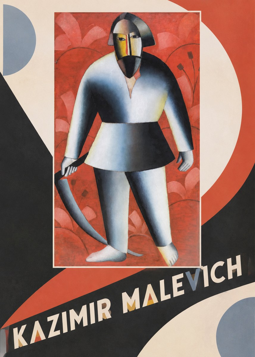 Kazimir Malevich Peasant with Scythe No4 - Juliste