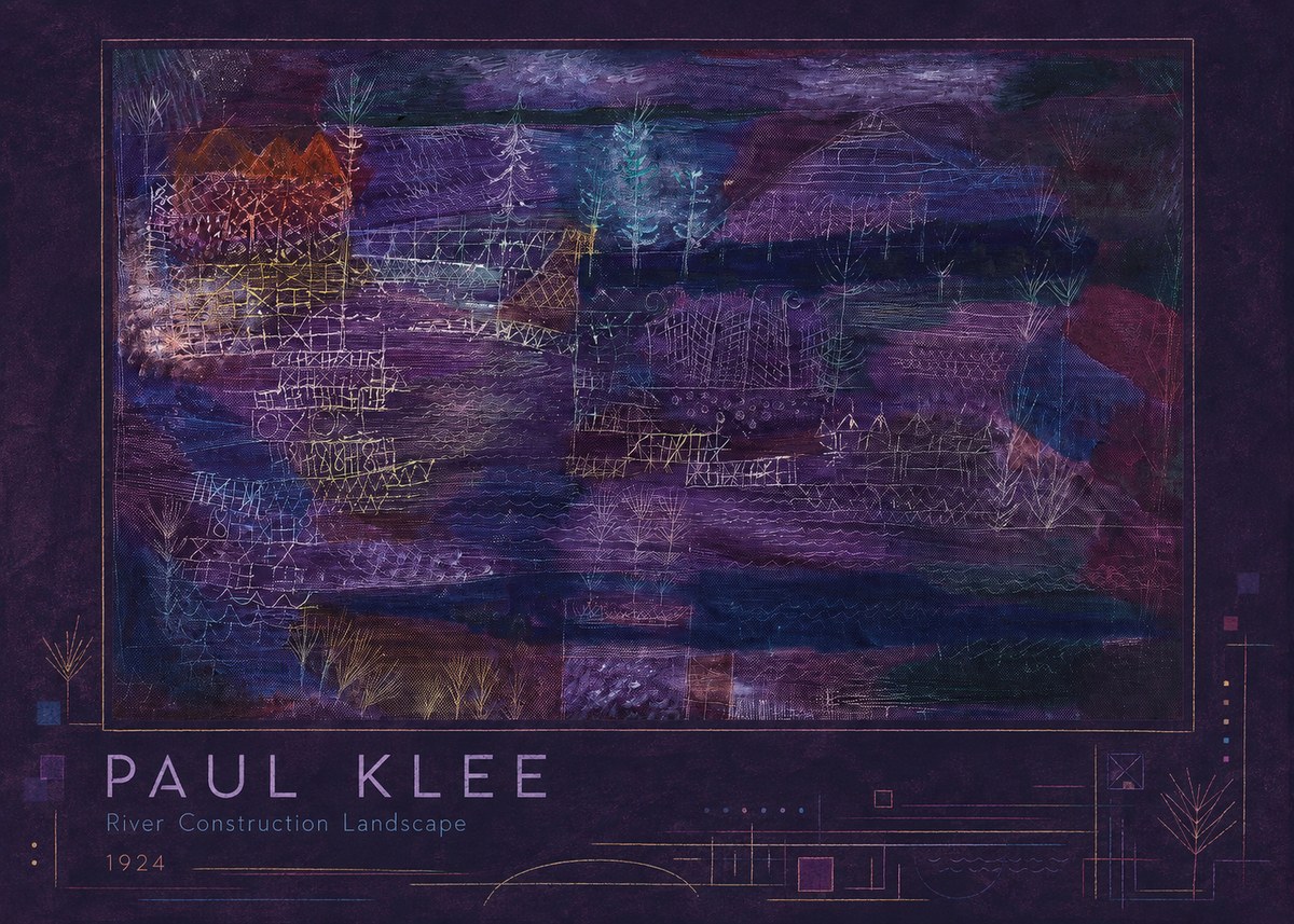Paul Klee River Construction Landscape No2 - Juliste