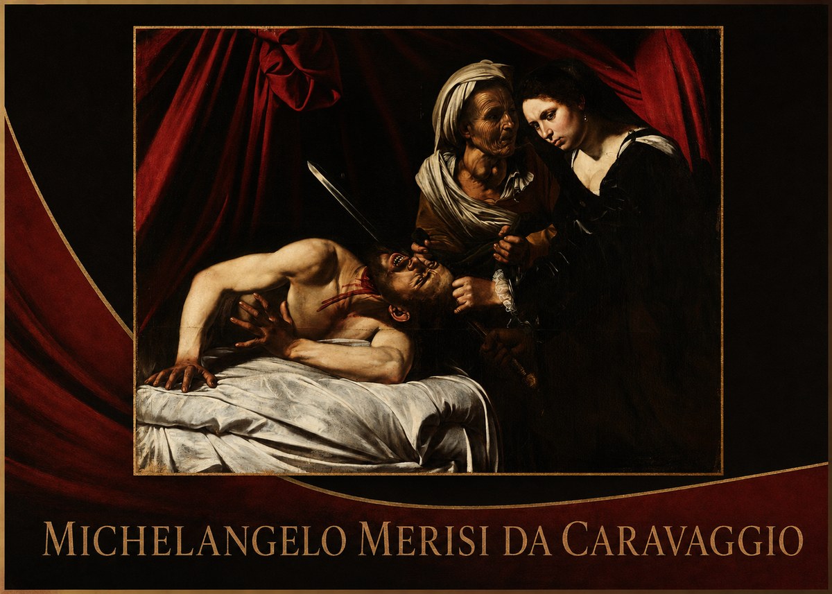 Michelangelo Merisi da Caravaggio Judith Beheading Holofernes III No2 - Juliste