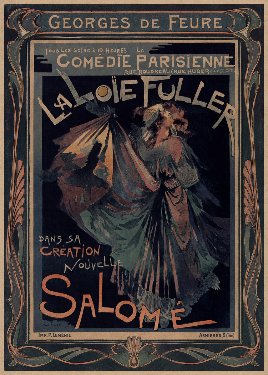 Georges de Feure La Loïe Fuller - Salomé III No1 - Juliste