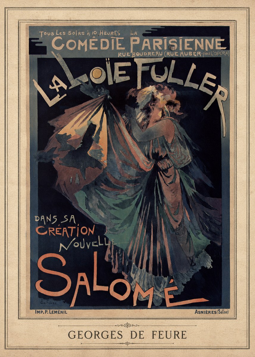 Georges de Feure La Loïe Fuller - Salomé III No3 - Juliste