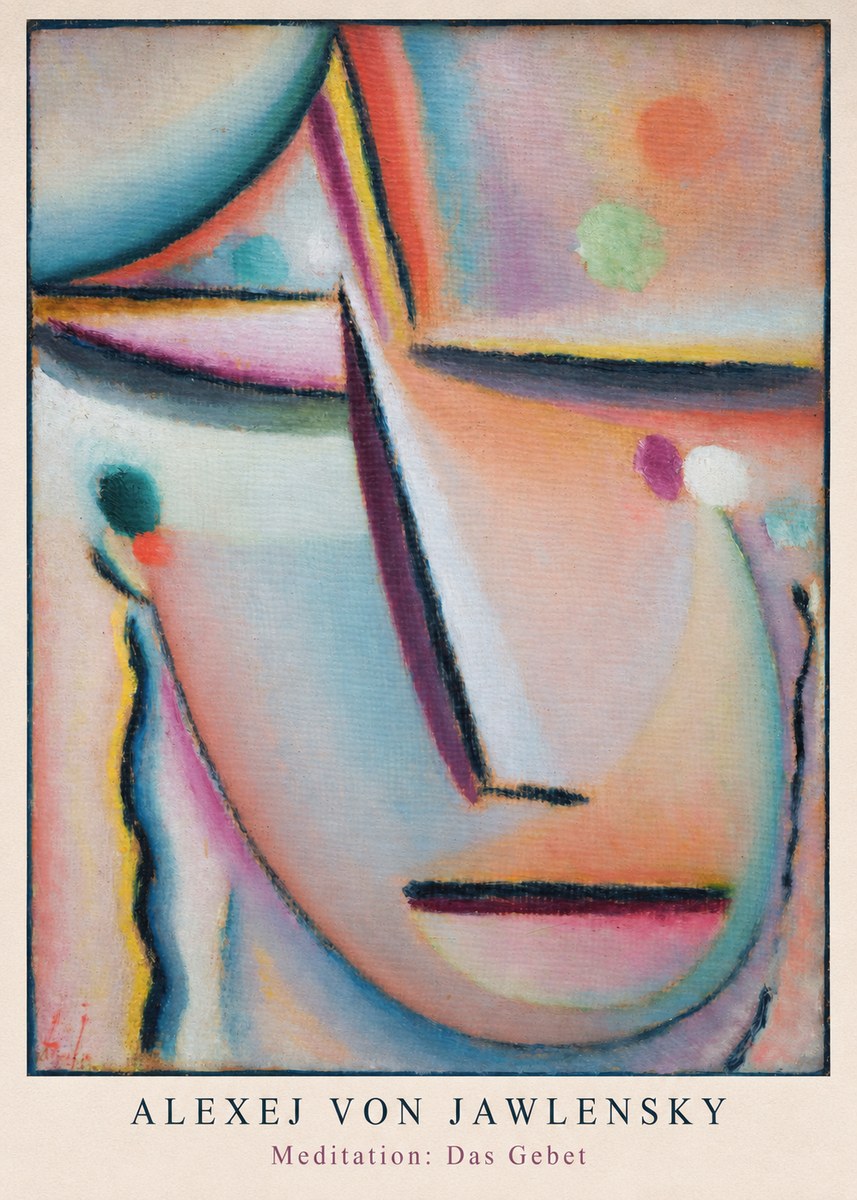 Alexej von Jawlensky Meditation: Das Gebet No6 - Juliste