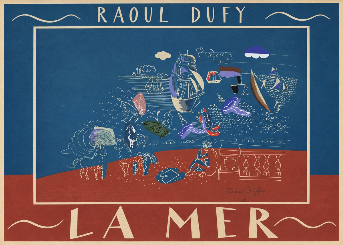 Raoul Dufy La Mer No3 - Juliste