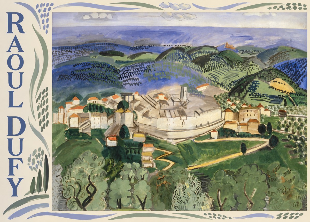 Raoul Dufy Vue De Vence No2 - Juliste