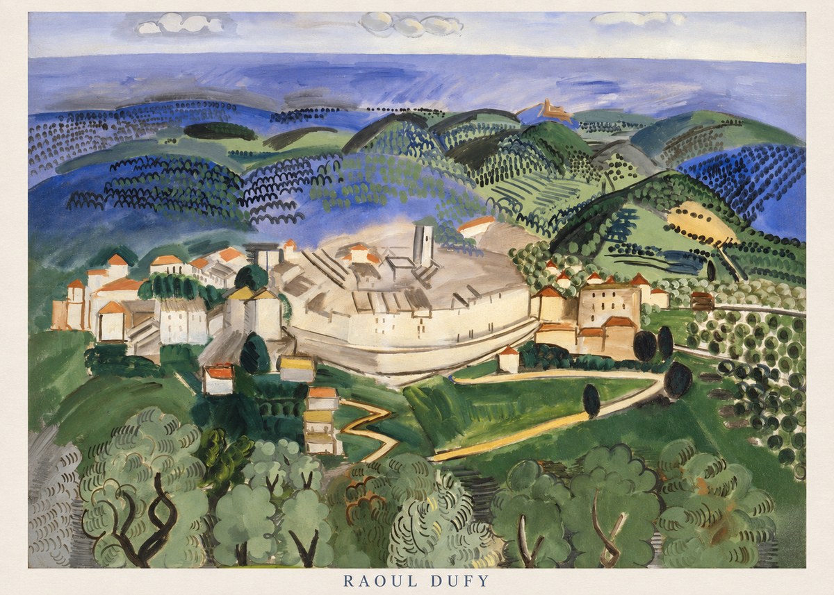 Raoul Dufy Vue De Vence No6 - Juliste
