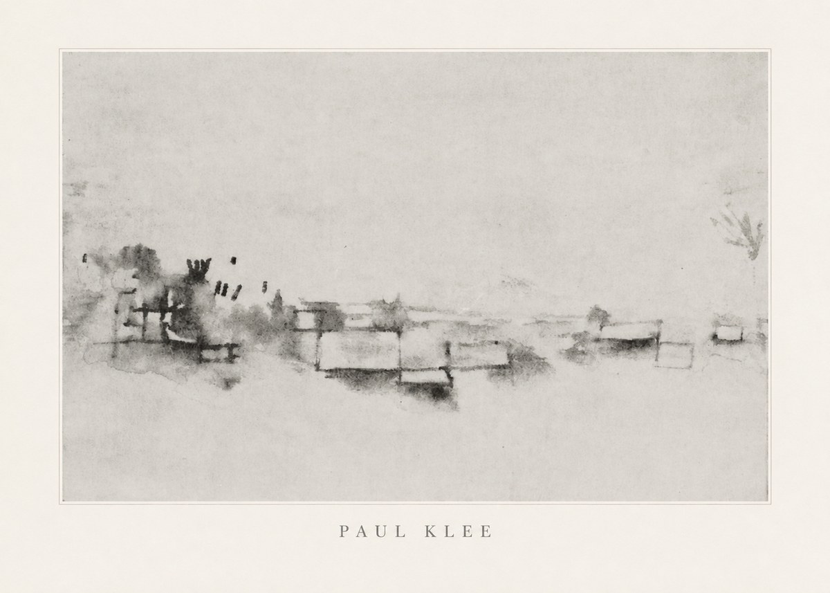 Paul Klee View of the Valley No4 - Juliste