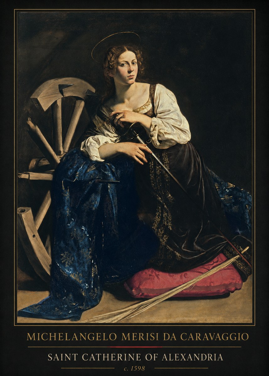 Michelangelo Merisi da Caravaggio Saint Catherine of Alexandria II No1 - Juliste