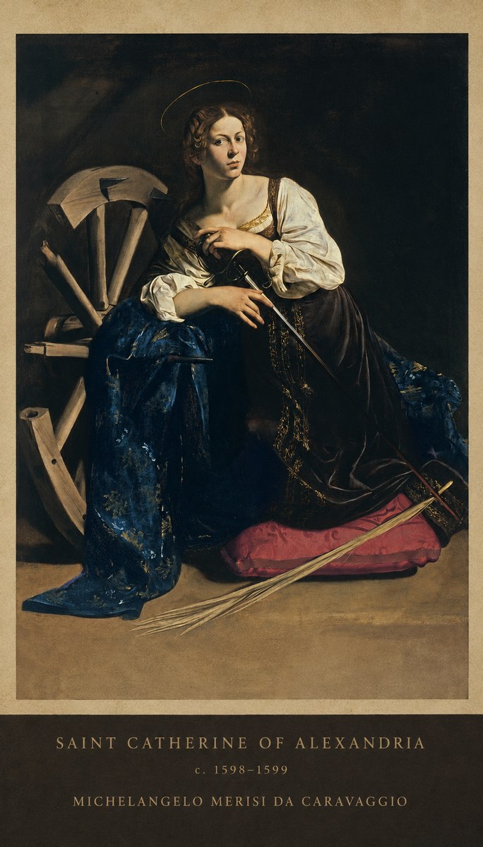 Michelangelo Merisi da Caravaggio Saint Catherine of Alexandria II No5 - Juliste