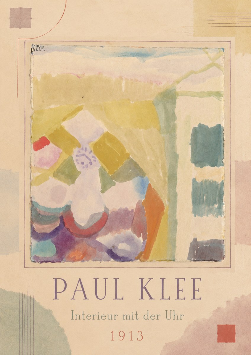 Paul Klee Interieur Mit Der Uhr I No1 - Juliste