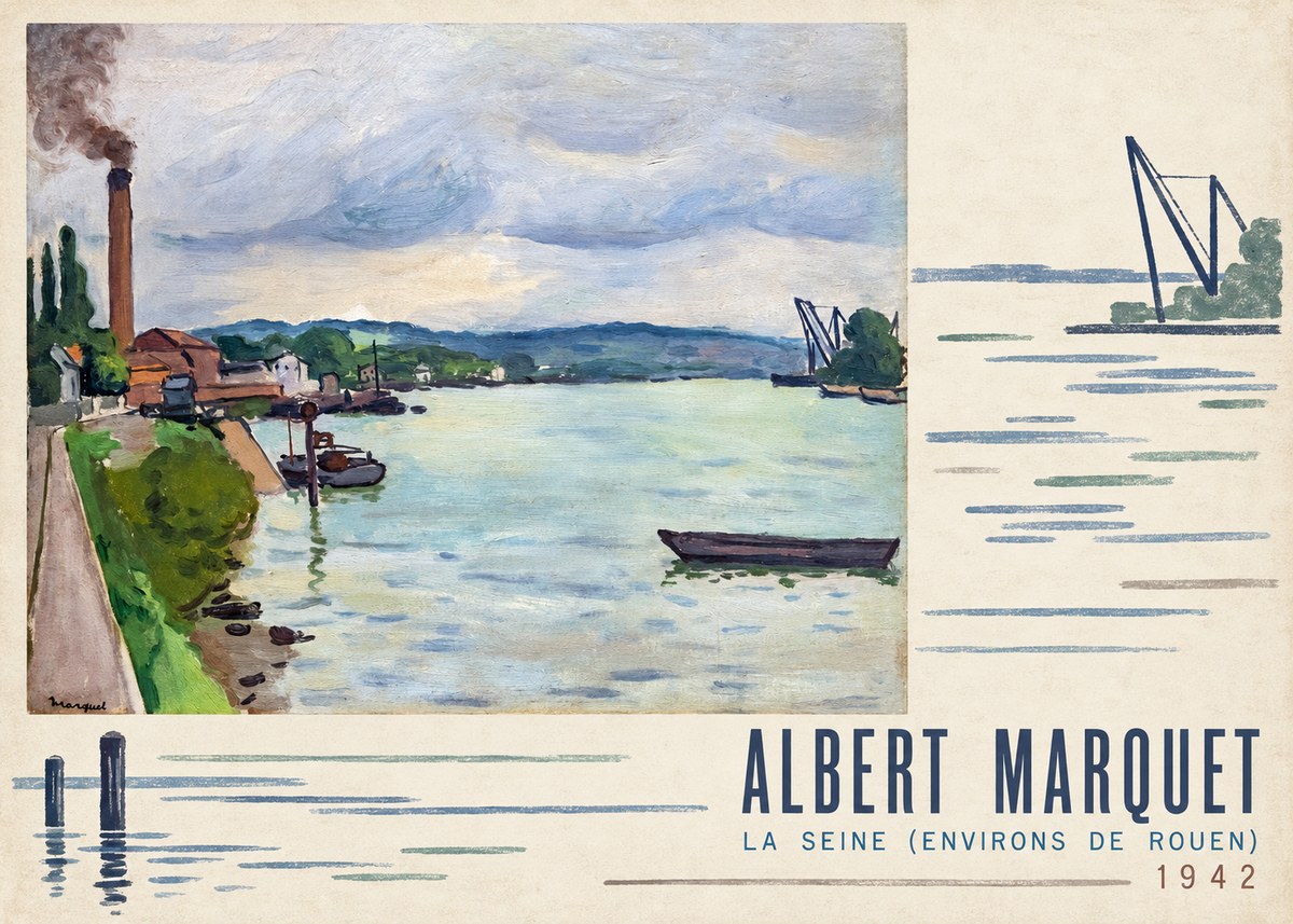 Albert Marquet La Seine (Environs De Rouen) No4 - Juliste