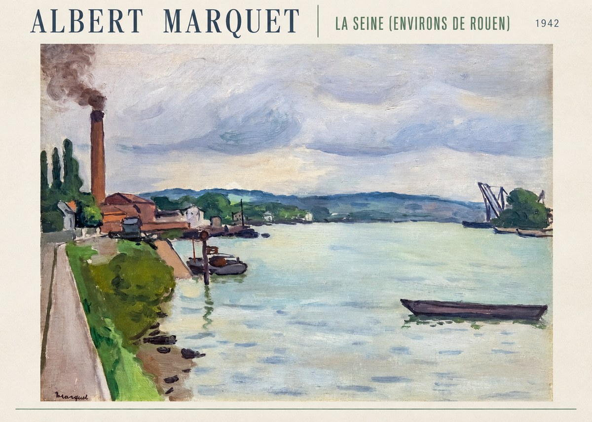 Albert Marquet La Seine (Environs De Rouen) No6 - Juliste