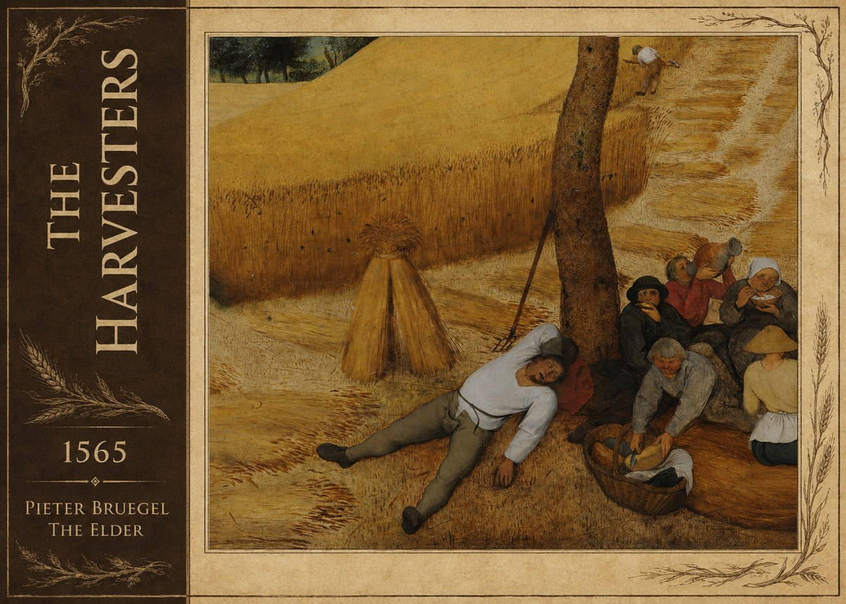 Pieter Bruegel The Harvesters V No2 - Juliste