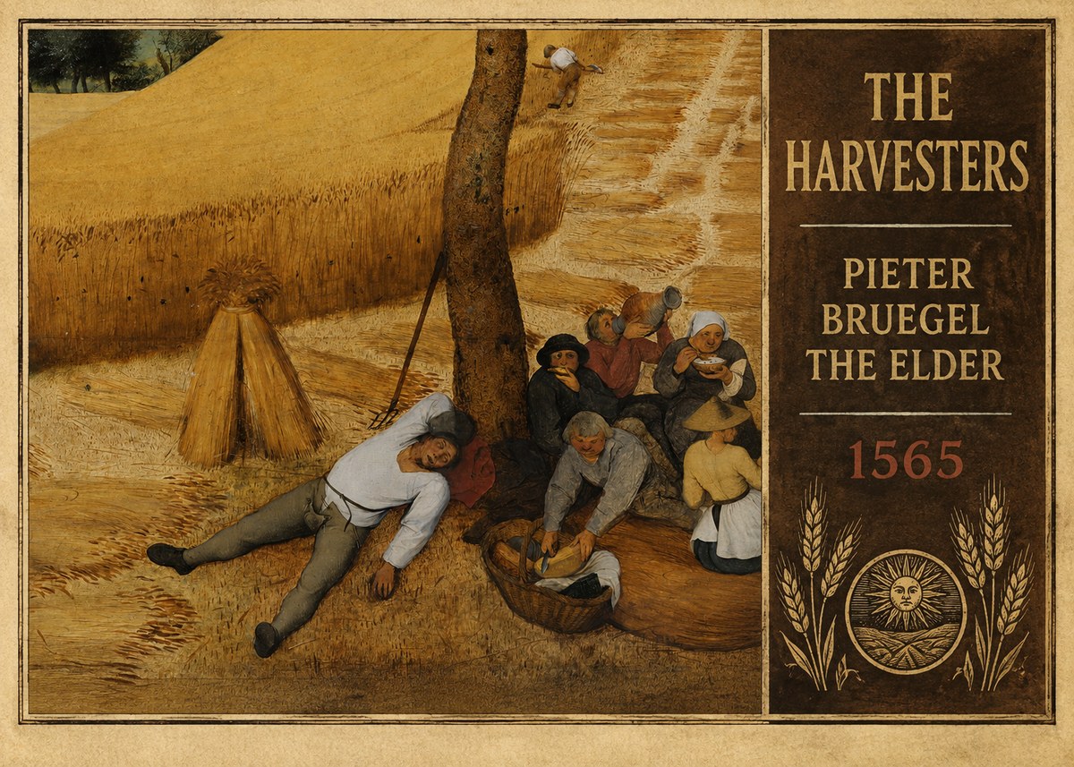 Pieter Bruegel The Harvesters V No3 - Juliste
