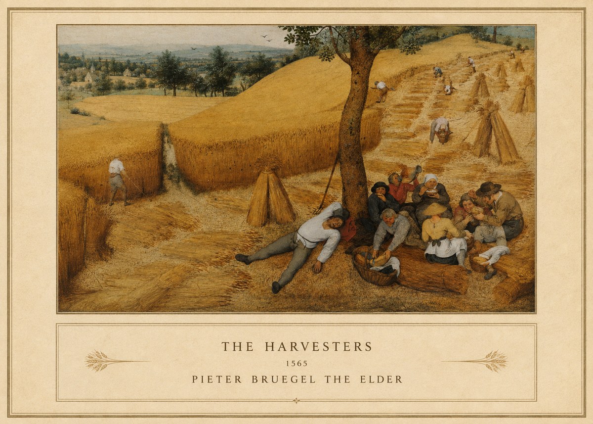 Pieter Bruegel The Harvesters V No5 - Juliste