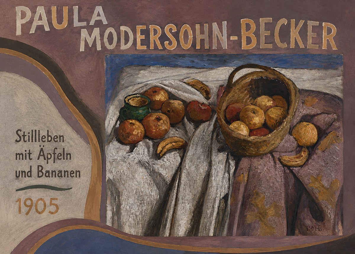 Paula Modersohn-Becker Stillleben Mit Äpfeln Und Bananen No3 - Juliste