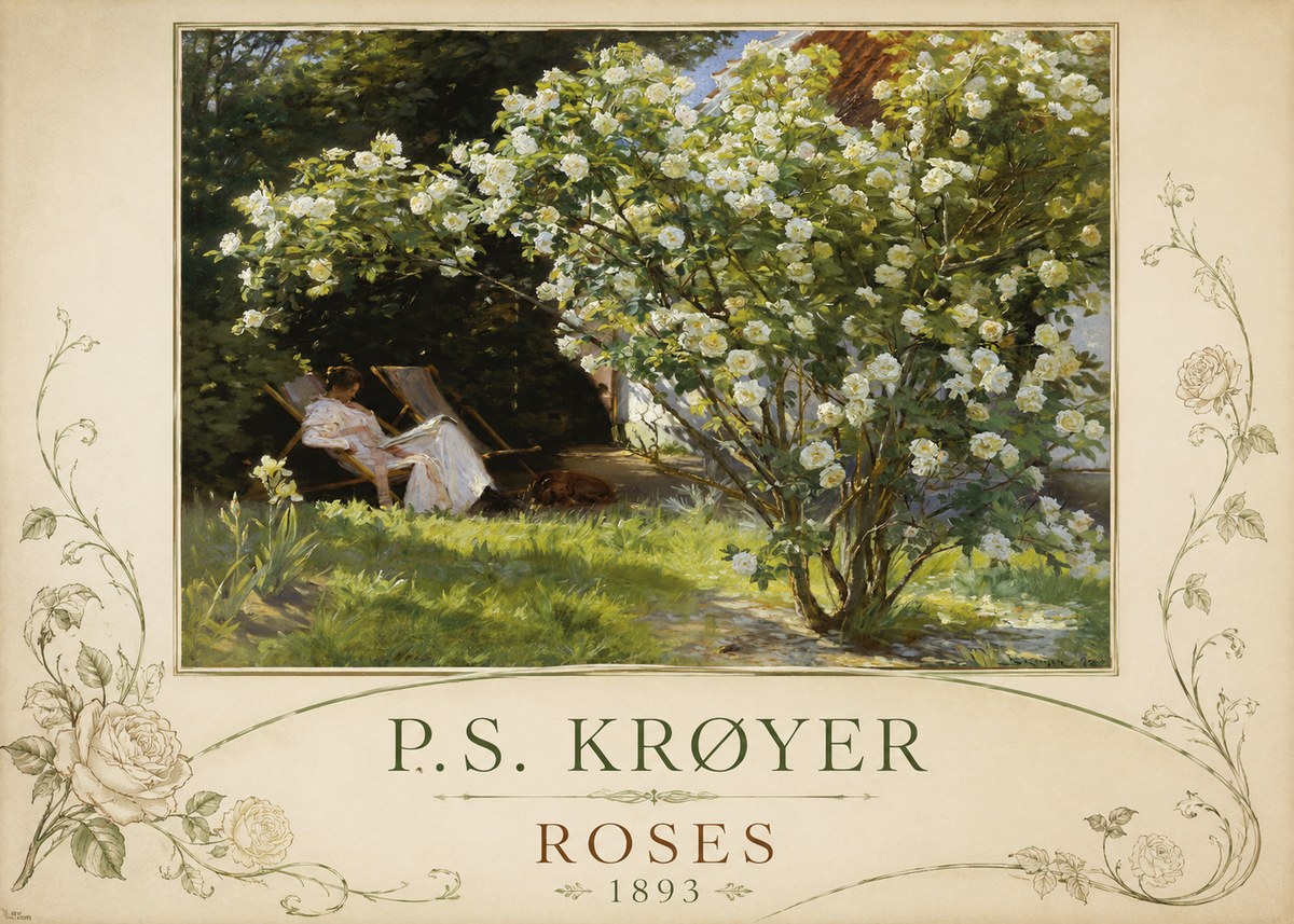 P.S. Krøyer Roses No2 - Juliste