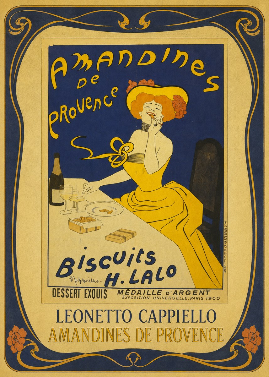 Leonetto Cappiello Amandines De Provence Biscuits H. Lalo III No1 - Juliste