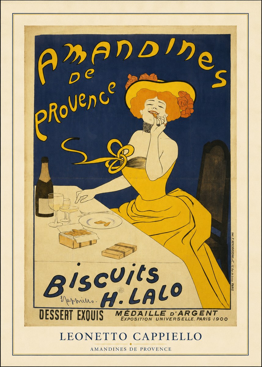 Leonetto Cappiello Amandines De Provence Biscuits H. Lalo III No4 - Juliste
