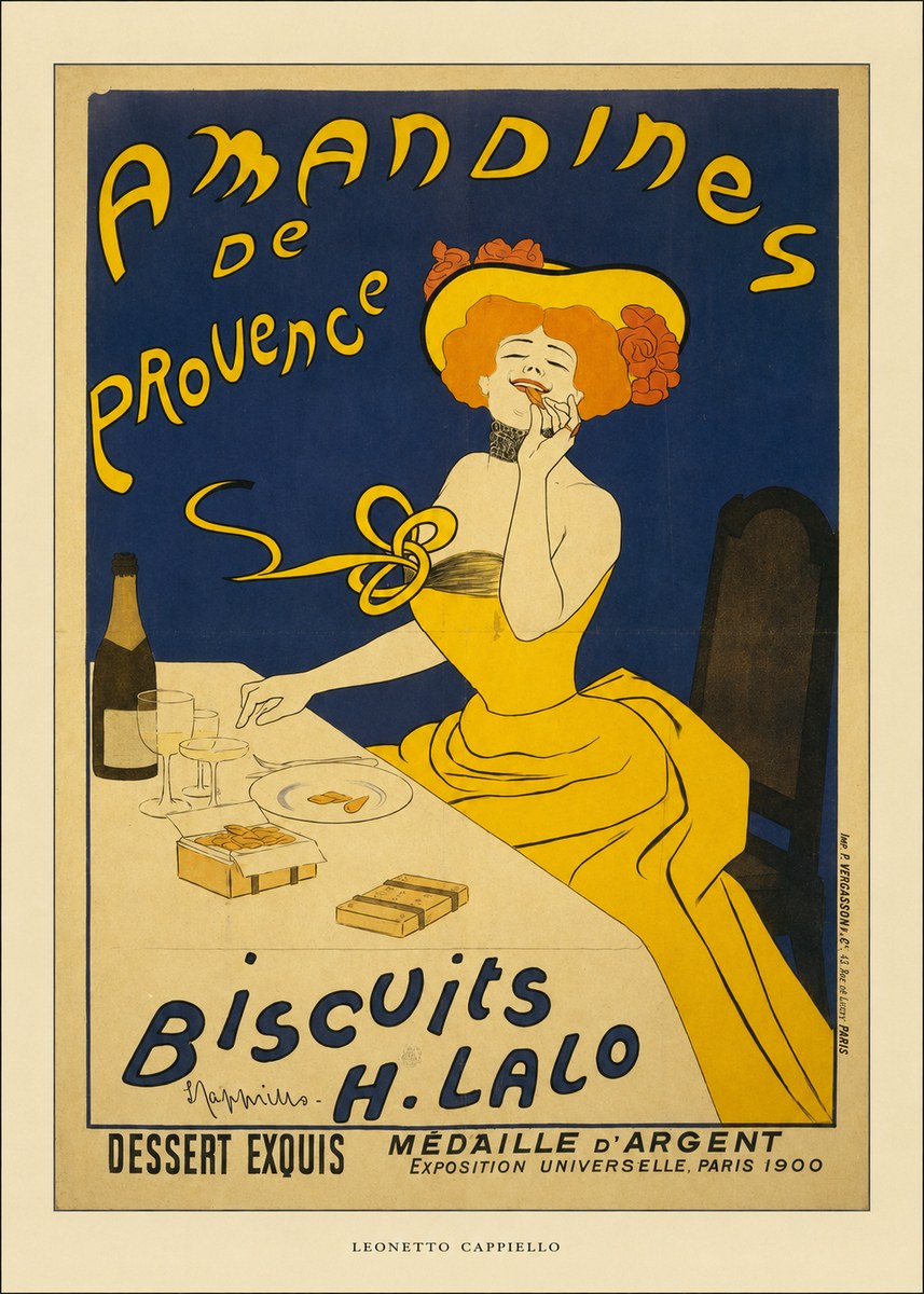 Leonetto Cappiello Amandines De Provence Biscuits H. Lalo III No6 - Juliste