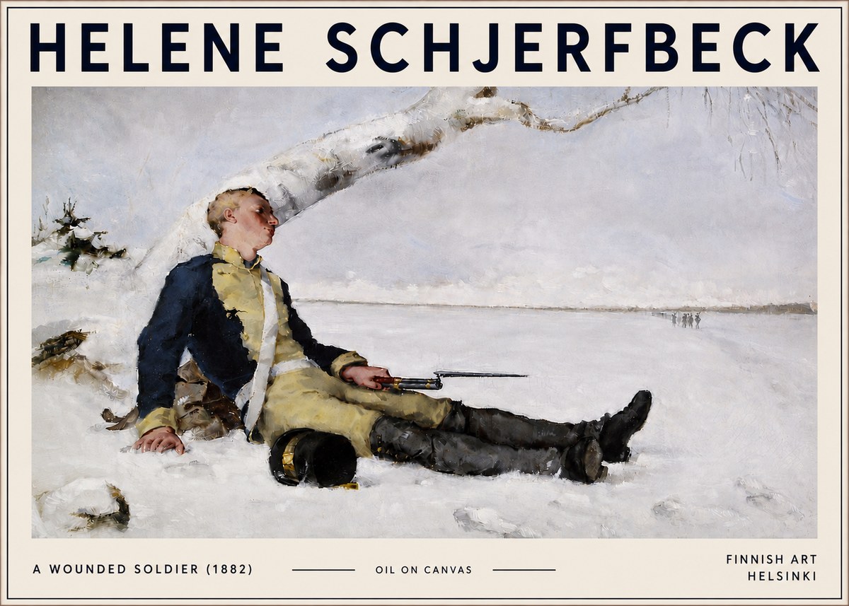 Helene Schjerfbeck A Wounded Soldier (1882) No6 - Juliste