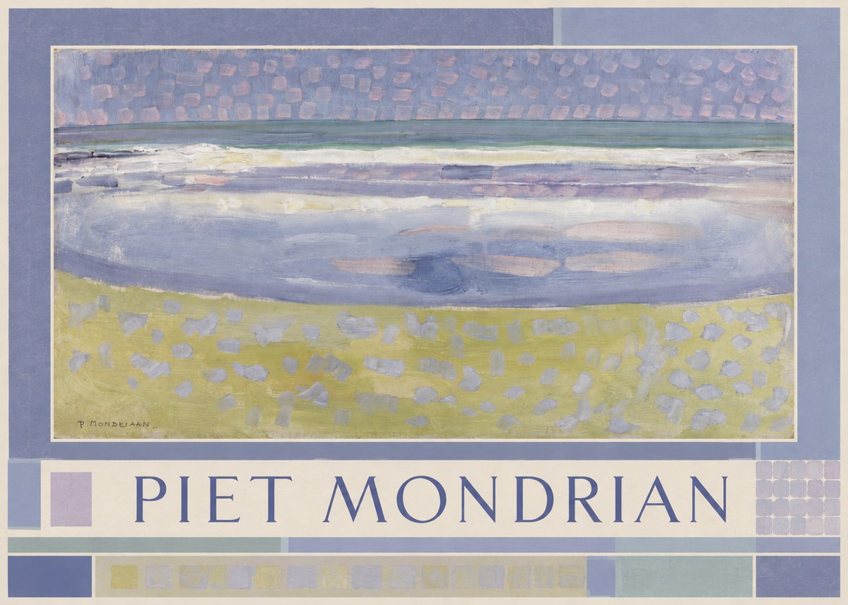Piet Mondrian The Sea No1 - Juliste