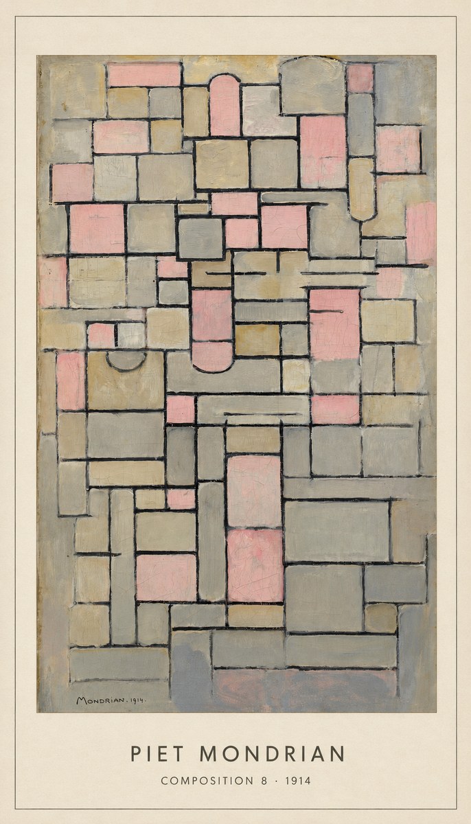 Piet Mondrian Composition 8 No4 - Juliste
