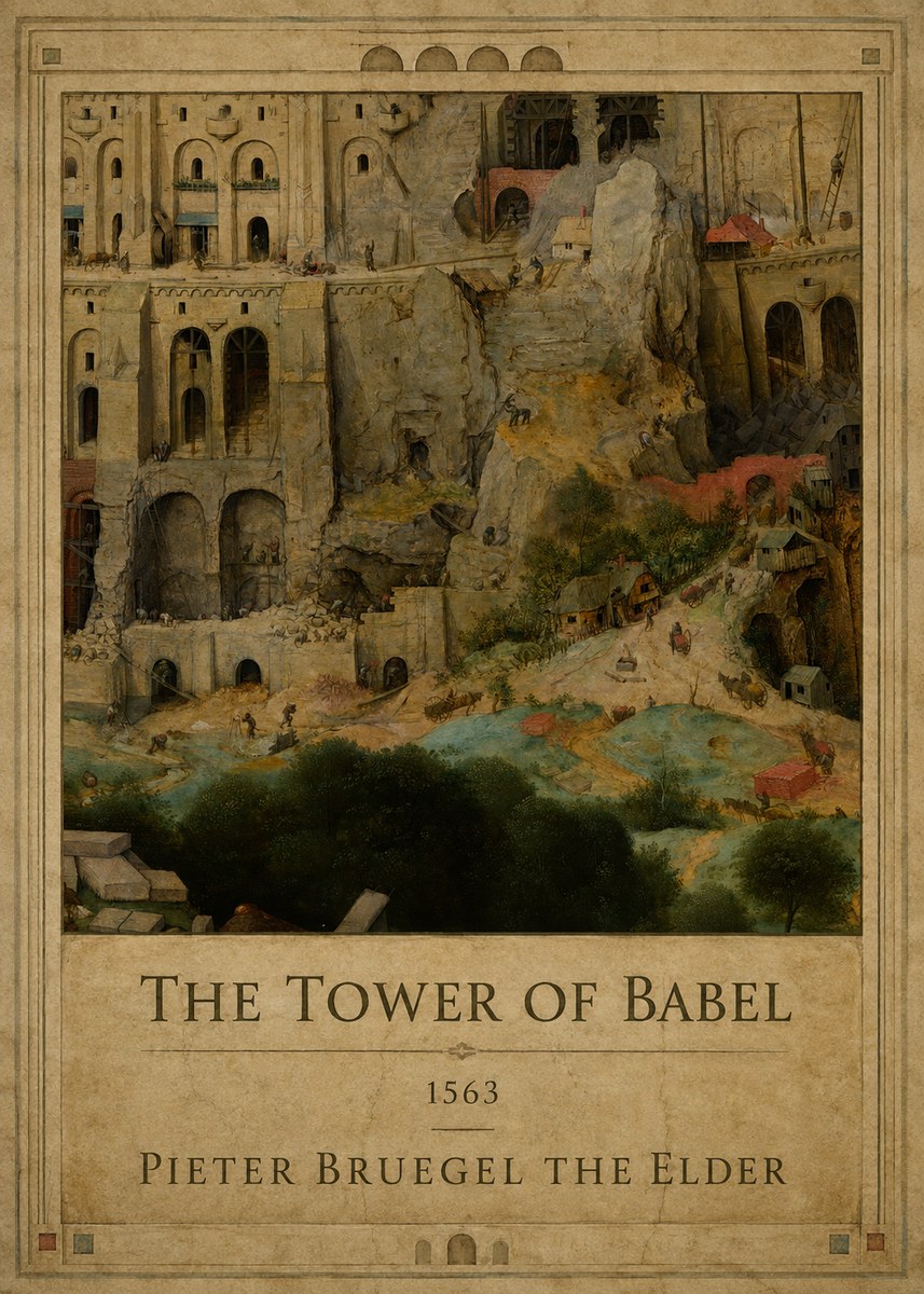 Pieter Bruegel The Tower of Babel XVII No1 - Juliste