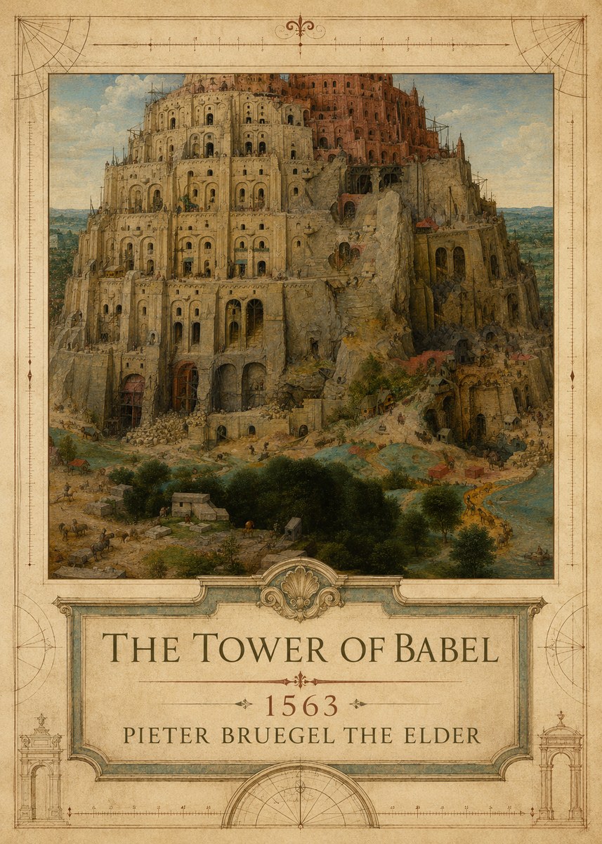 Pieter Bruegel The Tower of Babel XVII No3 - Juliste