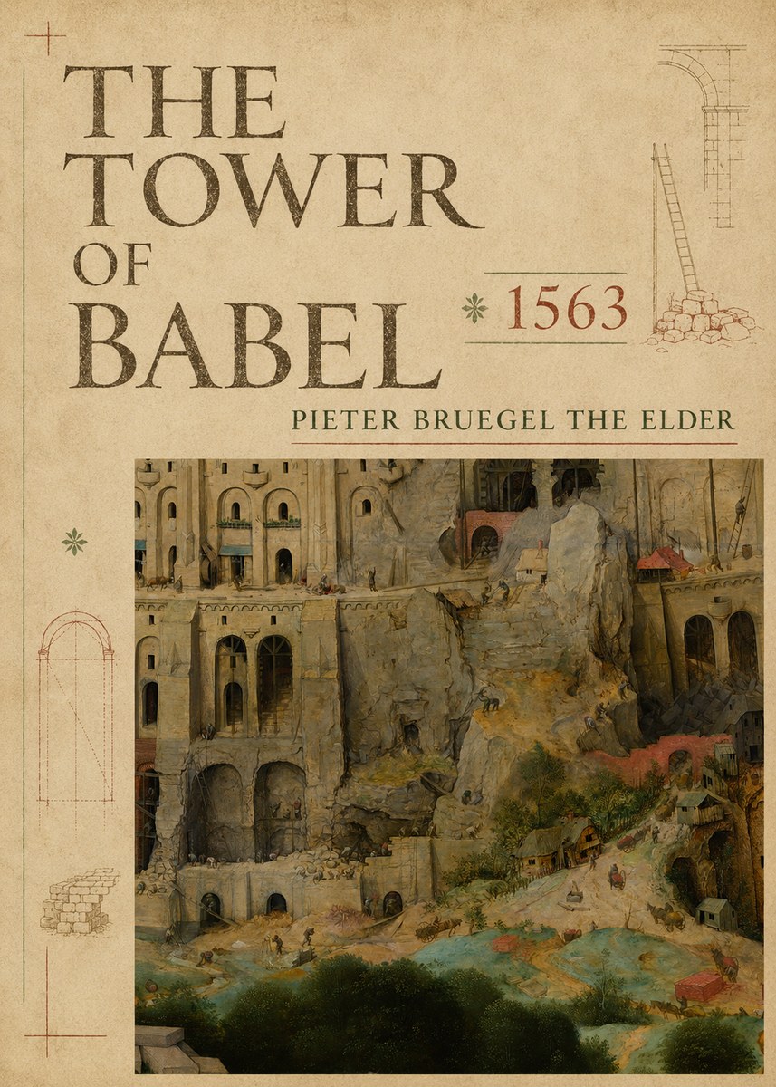 Pieter Bruegel The Tower of Babel XVII No5 - Juliste