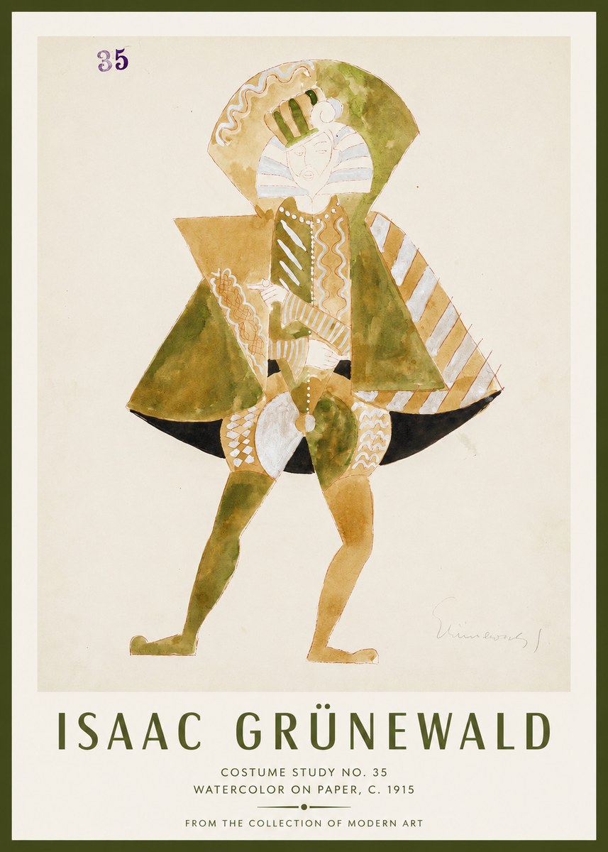Isaac Grünewald Costume Study No. 35 No1 - Juliste