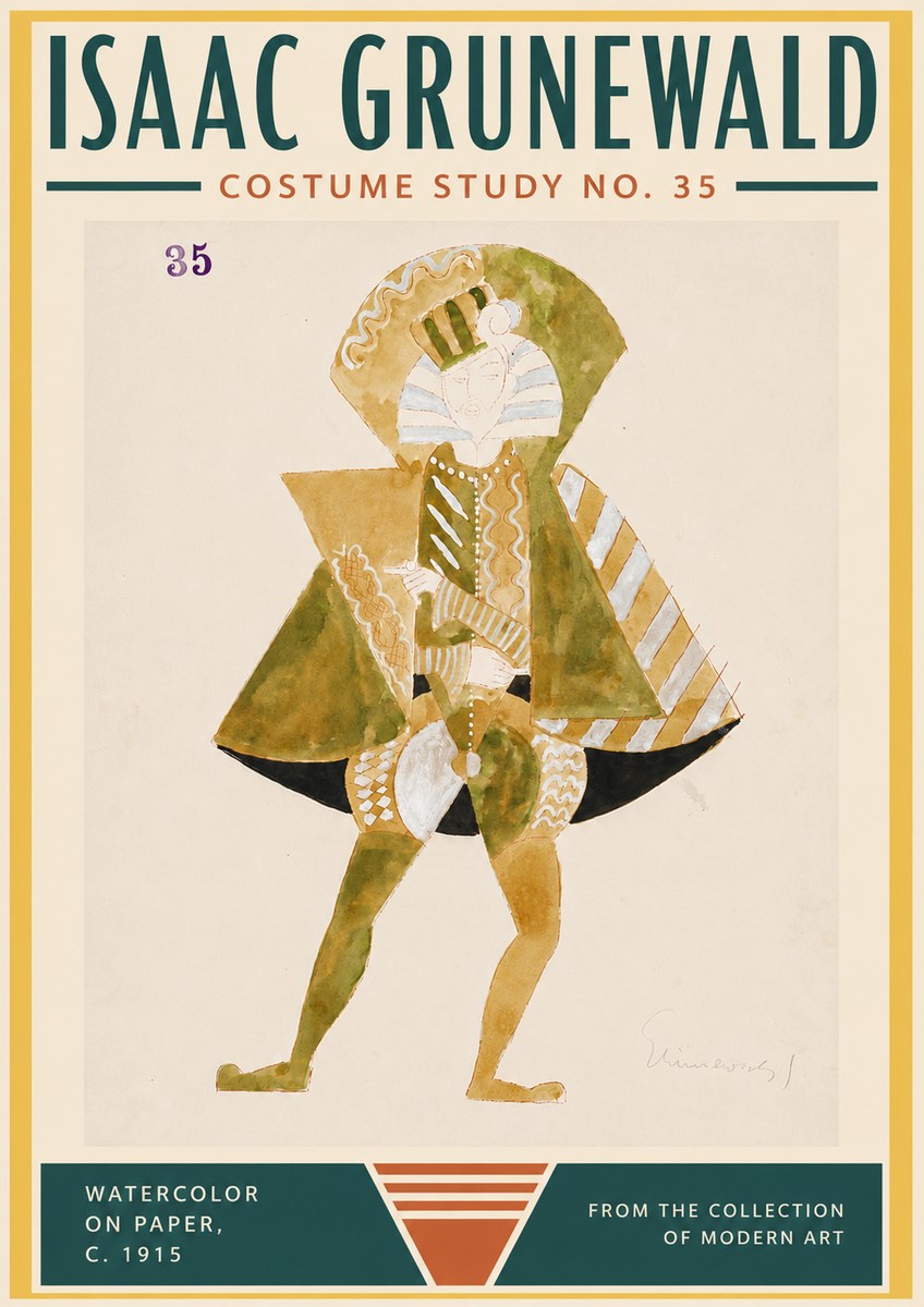 Isaac Grünewald Costume Study No. 35 No5 - Juliste