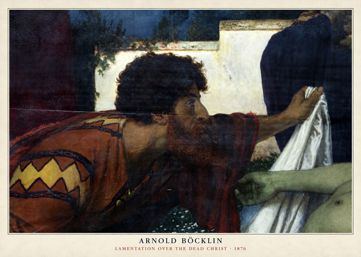 Arnold Böcklin Compianto Sul Cristo Morto No3 - Juliste