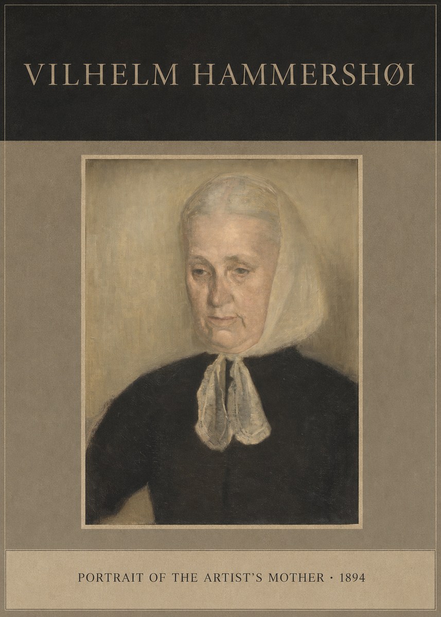 Vilhelm Hammershøi Portrait of the Artist's Mother · 1894 No4 - Juliste
